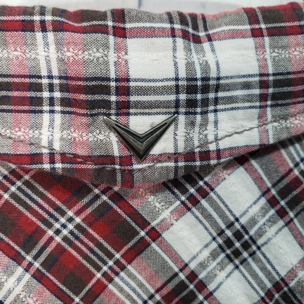 Fender Custom Shop Men's Red Cotton Plaid Snap Up - Picture 8 of 10